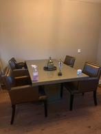 Eettafel met 4 stoelen - 190x90 cm, Huis en Inrichting, Tafels | Eettafels, Overige materialen, Gebruikt, 150 tot 200 cm, Vier personen