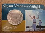 coincard zilver 5 euro 60 jaar vrede en vrijheid, Zilver, Euro's, Ophalen of Verzenden, Koningin Beatrix