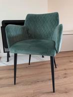 Mintgroen Velvet Stoel - Dami Living, Huis en Inrichting, Stoelen, Ophalen, Overige kleuren, Zo goed als nieuw, Eén