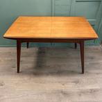 Vintage Louis Teeffelen Webe Uitschuifbare Eettafel Tafel, Huis en Inrichting, Tafels | Eettafels, Ophalen, Gebruikt, 50 tot 100 cm