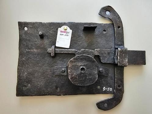 Middeleeuws gotisch deurslot, Antiek en Kunst, Antiek | Gereedschap en Instrumenten, Ophalen of Verzenden