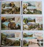 Au bon Marche reclame- verzamel kaarten, Natuur, Gebruikt, Ophalen of Verzenden, Voor 1940