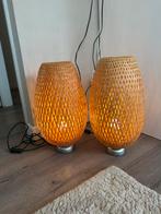 2 rotan ikea lampen, Huis en Inrichting, Ophalen, Zo goed als nieuw, Minder dan 50 cm