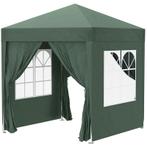 Groen Paviljoen 2x2m - Nieuw partytent paviljoentent, Tuin en Terras, Partytenten, Opvouwbaar, Minder dan 2 meter, Minder dan 4 meter