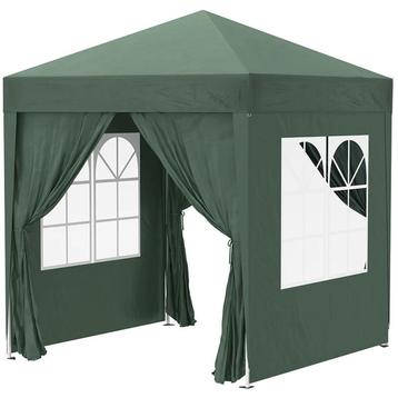 Groen Paviljoen 2x2m - Nieuw partytent paviljoentent  beschikbaar voor biedingen