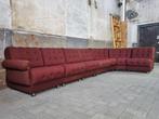 Grote Mid Century Rood Paarse Modulaire Bank | Vintage Sofa