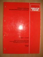 Handleiding voor luchtdruksysteem Deutz D6807 en D7807, Ophalen of Verzenden, Gelezen, Tractor en Landbouw