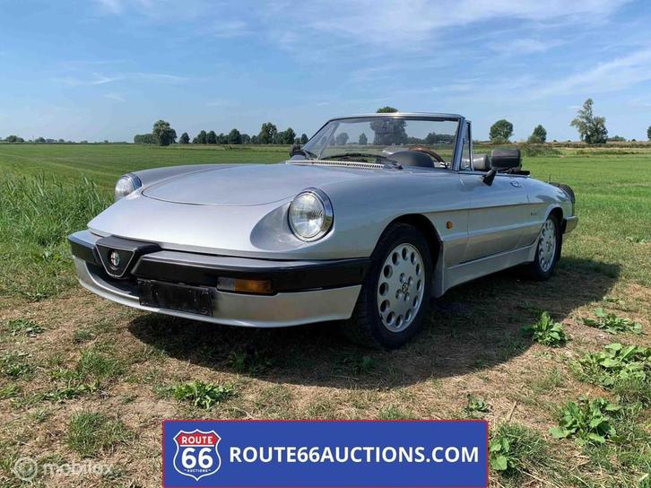 Alfa Romeo Spider 2.0 | 1988 | Route 66 Auctions, Auto's, Oldtimers, Bedrijf, Te koop, Alfa Romeo, Benzine, Overige carrosserieën
