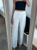 Witte linnen broek met rechte pijpen Samsoe Samsoe maat XS, Kleding | Dames, Wit, Ophalen of Verzenden, Zo goed als nieuw, Samsoe Samsoe