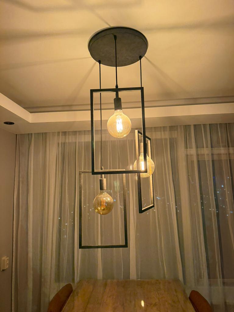 Hanglamp met bol, Huis en Inrichting, Lampen | Hanglampen, Ophalen, Minder dan 50 cm