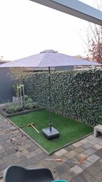 Grijze parasol 280 cm doorsnee, Ophalen, Gebruikt, Zweefparasol