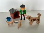 Playmobil 3005 man met honden bij hondenhok, Kinderen en Baby's, Speelgoed | Playmobil, Ophalen of Verzenden, Gebruikt, Complete set
