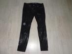 zwarte coated damesbroek van Guess, maat 33, Kleding | Dames, Broeken en Pantalons, Zwart, Maat 42/44 (L), Ophalen of Verzenden