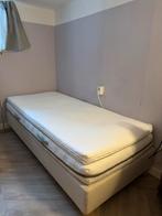 IKEA Espevar Boxspring 90x200 met Topmatras en Topper, Ophalen, 90 cm, Eenpersoons, Beige