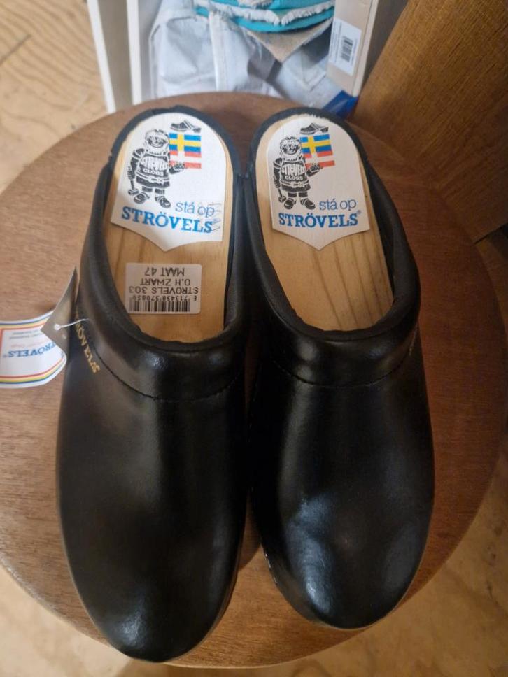 Strovels Klompen Maat 47 - Nieuwe Zool Nodig?, Kleding | Heren, Schoenen, Nieuw, Klompen, Zwart, Ophalen of Verzenden