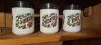 Voorraadbussen retro vintage set koffie thee suiker, Ophalen of Verzenden