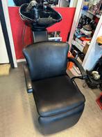 Kappers wasbak + stoel zwart, Sieraden, Tassen en Uiterlijk, Uiterlijk | Haarverzorging, Zo goed als nieuw, Ophalen