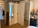 IKEA PAX hoek­garderobe kledingkast, wit, Huis en Inrichting, Kasten | Kledingkasten, Ophalen, Gebruikt, 200 cm of meer, 200 cm of meer