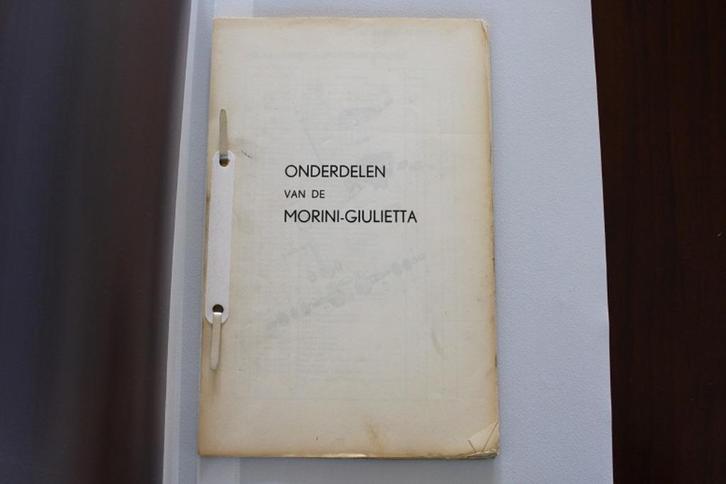 MORINI GIULIETTA onderdelen boek, Fietsen en Brommers, Handleidingen en Instructieboekjes, Gebruikt, Ophalen of Verzenden