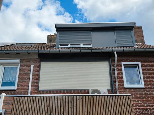 Elektrische rolluik, Doe-het-zelf en Verbouw, Rolluiken, Gebruikt, 200 cm of meer, 200 cm of meer, Crème of Beige, Elektrische bediening