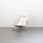 1x Vitra Eames EA 124 Fauteuil Wit Leer - Chroom, Huis en Inrichting, Niet ingevuld, Niet ingevuld, 75 tot 100 cm, Ophalen of Verzenden