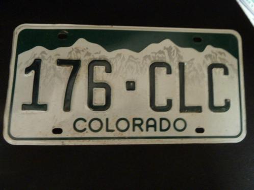Kentekenplaat licenseplate Colorado USA, Verzamelen, Automerken, Motoren en Formule 1, Gebruikt, Auto's, Ophalen of Verzenden
