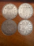 4x 1 gulden 1954 - Juliana / zilver., Ophalen of Verzenden, Koningin Juliana, 1 gulden, Zilver