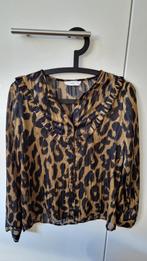 Mango blouse met panterprint, Mango, Bruin, Ophalen of Verzenden, Zo goed als nieuw
