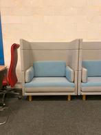 2 x Akoestische lounge fauteuil De Vorm Arnhem, grijs/blauw, Ophalen, Gebruikt, 75 tot 100 cm, Stof