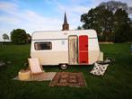 Retro Knaus caravan, helemaal opgeknapt! Te koop of te huur., Caravans en Kamperen, Caravans, Rondzit, Particulier, Koelkast, Knaus