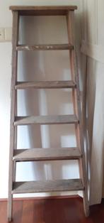 Oude Houten keukentrap, 5 treden., Antiek en Kunst, Ophalen