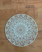 Leuke witte gehaakte mandala met een diameter van 45 cm, Huis en Inrichting, Ophalen of Verzenden, Nieuw