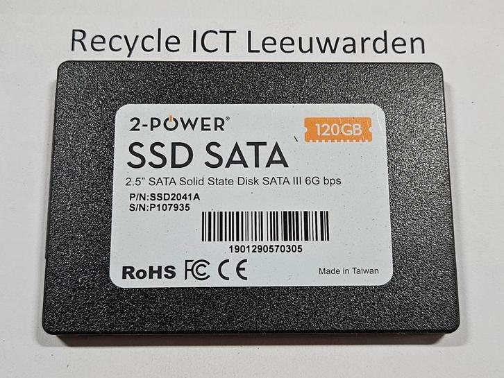 2-power 120gb laptop ssd hdd hardeschijf, Computers en Software, Harde schijven, Gebruikt, Laptop, Intern, SSD, SATA, Ophalen of Verzenden