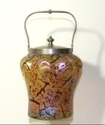 Pallme Konig Art Nouveau glazen Biscuit Barrel, Antiek en Kunst, Ophalen of Verzenden