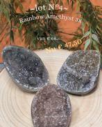 Lot N° 04 Rainbow Amethisten 3x, Ophalen of Verzenden, Mineraal