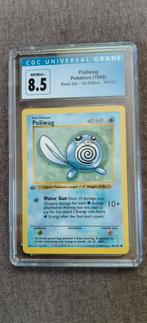 Poliwag 1999 Base Set 1st Edition CGC 8.5, Ophalen of Verzenden, Zo goed als nieuw, Losse kaart