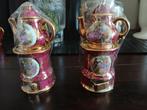 2 limoges theepotjes met theelichtjes,11cm, Verzamelen, Ophalen of Verzenden, Zo goed als nieuw, Porselein, Overige typen