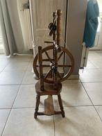 Vintage Decoratief Houten Spinnenwiel, Ophalen, Zo goed als nieuw, Spinnewiel