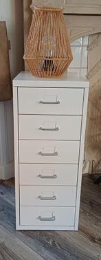 Prachtige Z.g.a.n witte metalen ladenkast/ladekast/kast, Huis en Inrichting, 5 laden of meer, Ophalen of Verzenden, Zo goed als nieuw