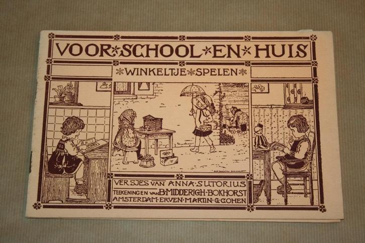 Winkeltje spelen Voor school en huis - Sutorius - ca. 1920, Boeken, Prentenboeken en Plaatjesalbums, Gelezen, Ophalen of Verzenden