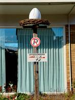 Ooievaarsnest Geboorte Landingsplaats incl Ei, Ooievaar Nr 3, Ophalen of Verzenden, Zo goed als nieuw, Geboortebord