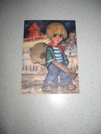 Prent Brief Kaart Le Guitariste Michel Thomas Vintage, Ophalen of Verzenden, Voor 1940, Zo goed als nieuw, Overige onderwerpen