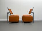 2 x Vintage Fauteuil  Oscar van Harri Korhonen, Ophalen, Leer, 50 tot 75 cm