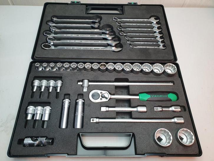 Stahlwille 876NK doppenset 1/2" + ringsteeksleutels ZGAN, Auto diversen, Autogereedschap, Nieuw, Ophalen of Verzenden