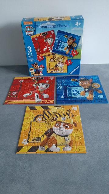 Ravensburger Paw Patrol 3 puzzel 4 jaar en ouder beschikbaar voor biedingen