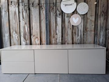 Dressoir/tv meubel taupe glans beschikbaar voor biedingen