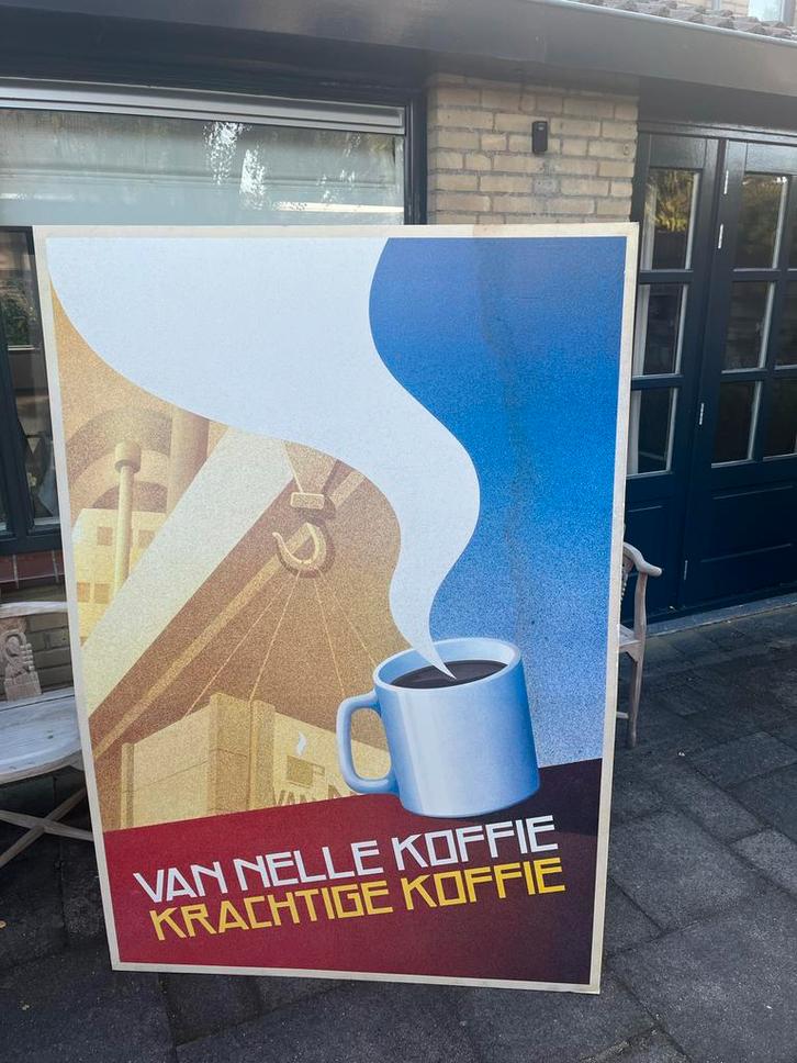 Van Nelle Koffie Poster - Krachtige Koffie, Antiek en Kunst, Kunst | Overige Kunst, Ophalen