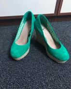 Groene Espadrilles schoenen met sleehak maat 36, Kleding | Dames, Schoenen, Ophalen of Verzenden, Zo goed als nieuw, Espadrilles of Moccasins