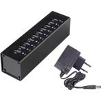 USB 3.0 Hub met 10-poorten, Laptop, Conrad, Ophalen of Verzenden, Zo goed als nieuw