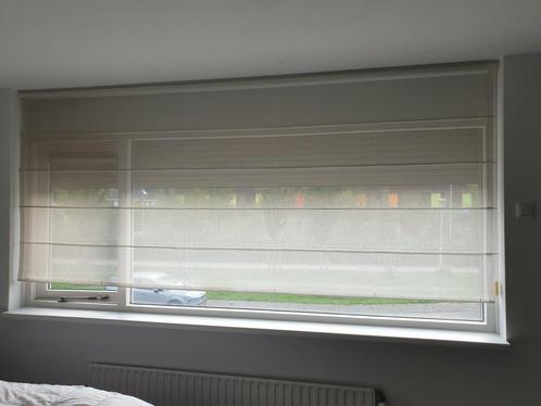 3x witte Vouwgordijnen + Cassettes / Koordsystemen, Huis en Inrichting, Stoffering | Gordijnen en Lamellen, Gebruikt, Wit, Ophalen of Verzenden